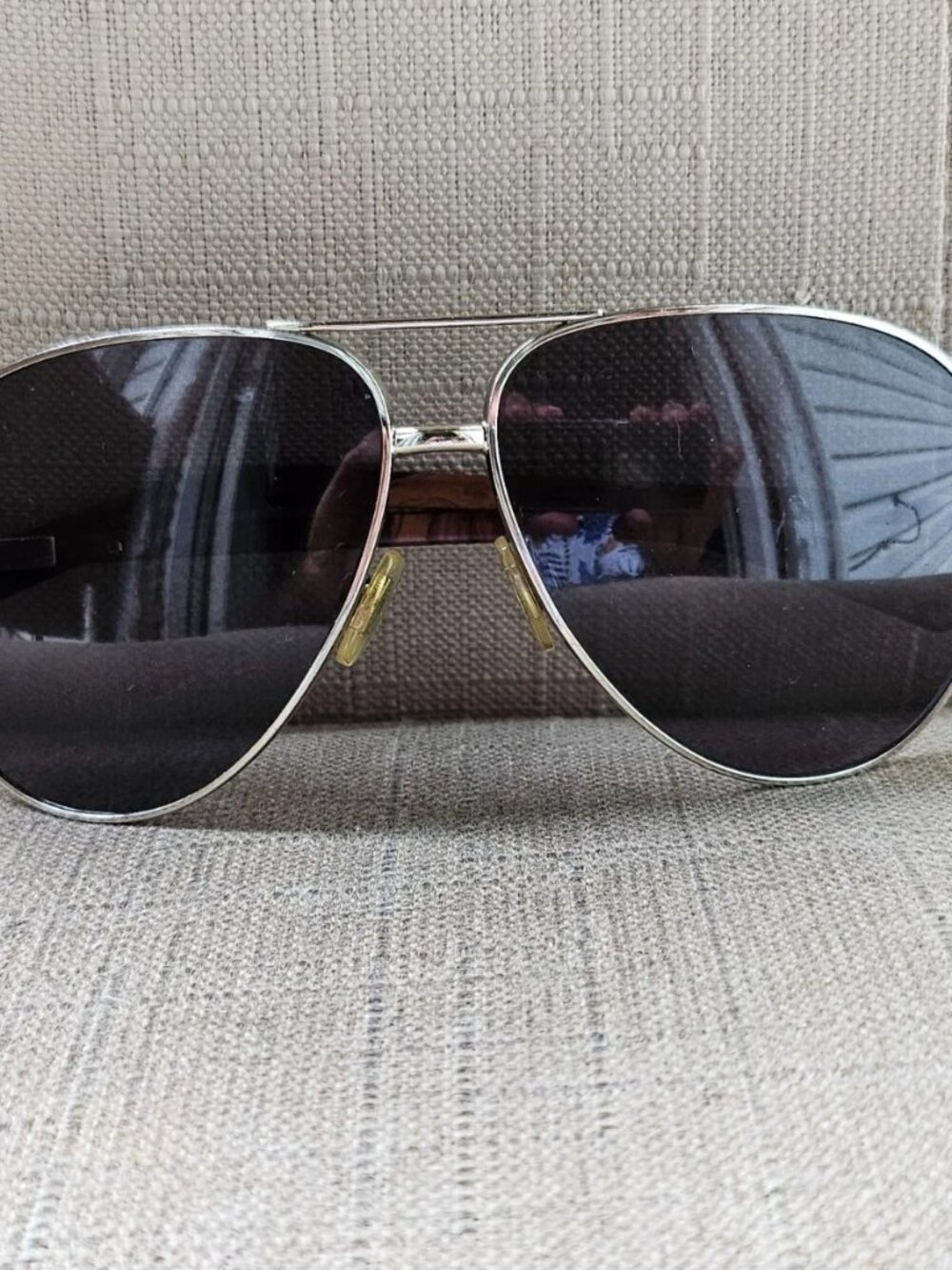 Polo Ralph Lauren Sunglasses Polarized Silver Tone Metal Frame Aviator Unisex - Picture 3 of 13